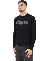 Blauer - Round-Neck Knitwear - Lyst