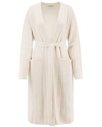 Max Mara - Truien & Vesten ,Wit ,Kasjmier Giusto Lange Cardigan - Lyst