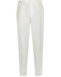 Dell'Oglio - Weiße Stilvolle Hose Für Männer - Lyst
