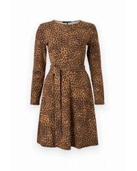 Weekend by Maxmara - Kleedjes ,Bruin ,Leer Savana Dress - Lyst