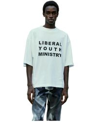 Liberal Youth Ministry - T-shirt in cotone con stampa logo - Lyst