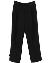 Stine Goya - Pressed-Crease Buttoned-Cuff Trousers - Lyst