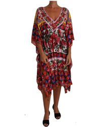 Dolce & Gabbana Floral Dress - Rood