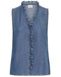 Cream - Tops ,Blauw ,Denim Sleeveless Tops - Lyst