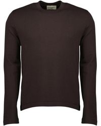 Officine Generale - Truien & Vesten ,Bruin ,Rondgebreide Kleding - Lyst