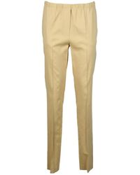 Alysi - Broeken ,Linnen Linnen Viscose Elastaan Broek - Lyst