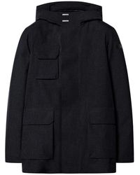 Rrd - Jassen ,Blauw ,Wol Terzilio Floating Field Hood Jacket - Lyst