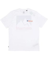 Element - Tops ,Wit ,Katoen Wit Tee Met Logo Print - Lyst