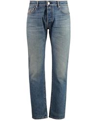 Moorer - Vintage Regular Fit Jeans Mit Metall-Details - Lyst
