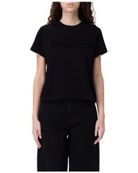 Alexander Wang - Besticktes Logo Kurzarm-T-Shirt - Lyst