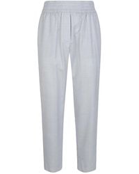 Eleventy - Broeken ,Blauw ,Wol Tapered Broeken - Lyst