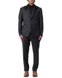 Tagliatore - Kostuums ,Zwart ,Single Breasted Suit - Lyst