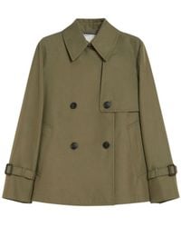 Weekend by Maxmara - Grüner Trenchcoat Stilvoll Praktisch - Lyst
