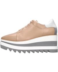 Stella McCartney - Schoenen ,Bruin ,Leer Sneak-Elyse Platform Sneakers - Lyst