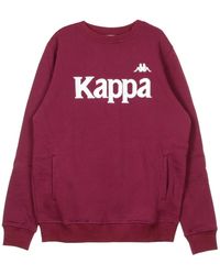 Kappa - Hoodies & Sweatvesten ,Paars ,Stijlvolle Crewneck Sweatshirt - Lyst