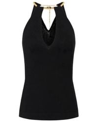 Elisabetta Franchi - Elisabetta -franchi -top Met Juweelslang - Lyst
