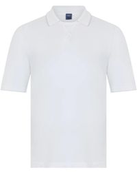 Fedeli - Tops ,Wit ,Katoen Katoenen Polo Met Korte Mouwen - Lyst