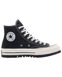 Converse - Schoenen ,Zwart ,Leer Trek Chuck 70 High Top - Lyst