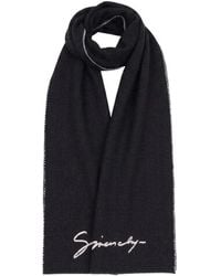 Givenchy - Accessoires ,Zwart ,Wol Muffler Sjaal - Lyst