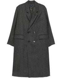 Soeur - Grauer Mantel Mit Doppelreihiger Knopfleiste Und Taschen - Lyst
