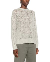 Brunello Cucinelli - Round-Neck Knitwear - Lyst