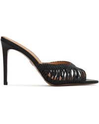 Kazar - Heeled Mules Mit Geflochtenem Obermaterial - Lyst