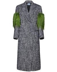Prada - Single-Breasted Coats - Lyst