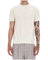 Drumohr - Tops ,Wit ,Witte T-Shirt En Polo Collectie - Lyst