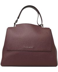 Orciani - Weiche Leder-Schultertasche Sveva - Lyst