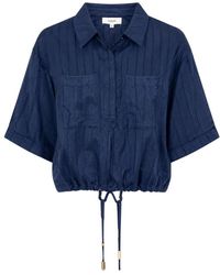 Suncoo - Overhemden ,Blauw ,London Blusa - Lyst