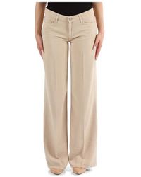 Guess - Pantalone cinque tasche in lyocell palazzo - Lyst