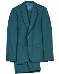 Paul Smith - Kostuums ,Groen ,Linnen Groen Linnen Pak Soho Stijl - Lyst