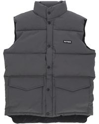 Iuter - Jassen ,Grijs ,Polyester Donkergrijze Mouwloze Donsjas - Lyst