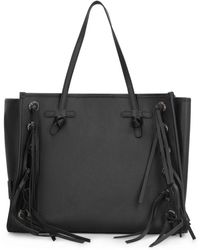 Gianni Chiarini - Leder-Tote Mit Fransen - Lyst