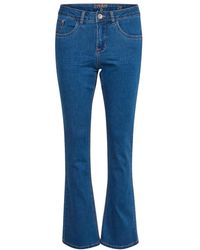 Cream - Jeans ,Blauw ,Denim Bootcut Denim Jeans Met Zakken - Lyst