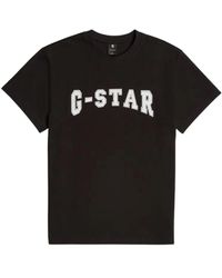 G-Star - Grafik Logo T-Shirt - Lyst