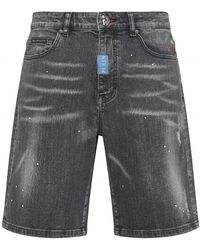 Philipp Plein - Denim Shorts - Lyst