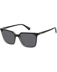 Polaroid - Stylish sunglasses in dark havana/green - Lyst