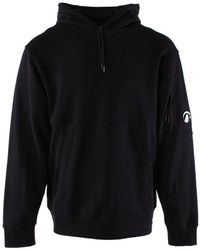 C.P. Company - Blauwe Katoenen Trui Voor - Lyst