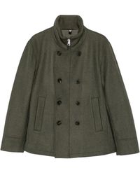 DUNO - Zakab Double-Breasted Gewatteerde Jas - Lyst
