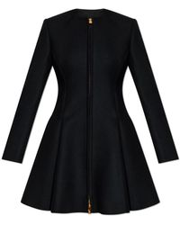 Versace - Jassen ,Zwart ,Wol Wollen Jas - Lyst