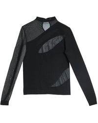 Just Cavalli - Truien & Vesten ,Zwart ,Polyester Maglia See Through - Lyst