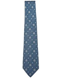 Kiton - Accessoires ,Blauw ,Leer Cravatta - Lyst