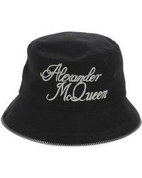 Alexander McQueen Hoeden - - Heren - Zwart