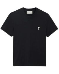 Ami Paris - De Coeur Cropped T-Shirt - Lyst