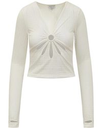Collina Strada - Tops ,Ls Flower Top - Lyst