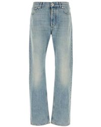 McQueen - Jeans ,Blauw ,Katoen Straight Leg Jeans - Lyst