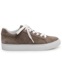 Brunello Cucinelli - Suède Sneakers Met Monili - Lyst