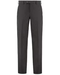 Fendi - Broeken ,Bruin ,Wol Cigarette Pantalon - Lyst