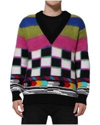 Dolce & Gabbana - Glitch Design Pullover Sweater Clothing - Lyst